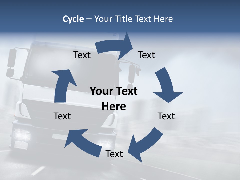 Toll Transport Itinerary PowerPoint Template