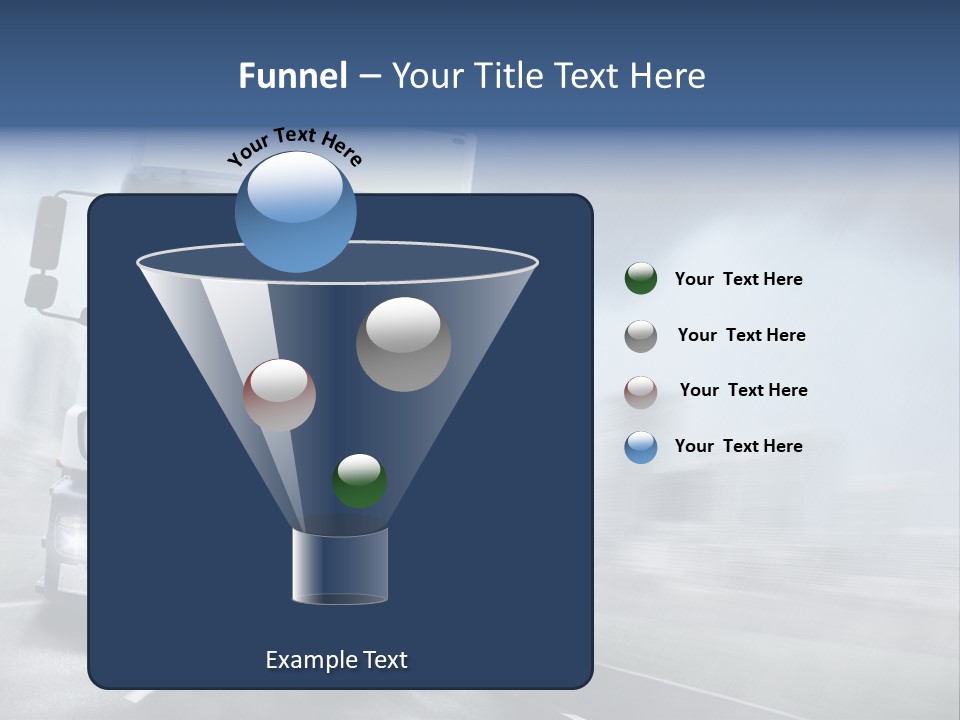 Toll Transport Itinerary PowerPoint Template
