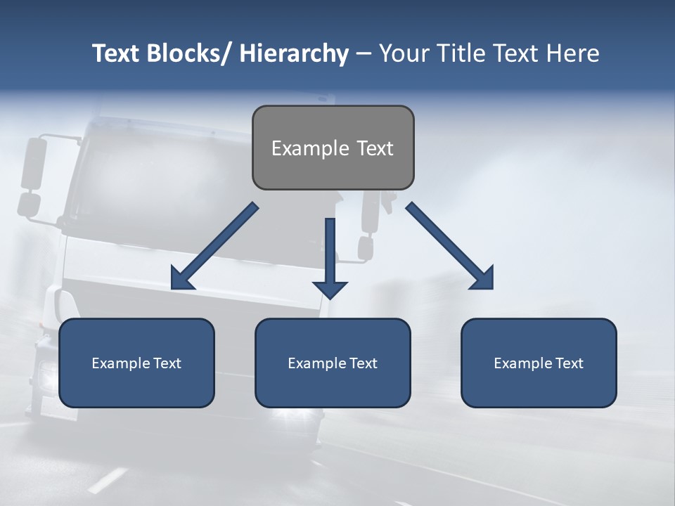 Toll Transport Itinerary PowerPoint Template