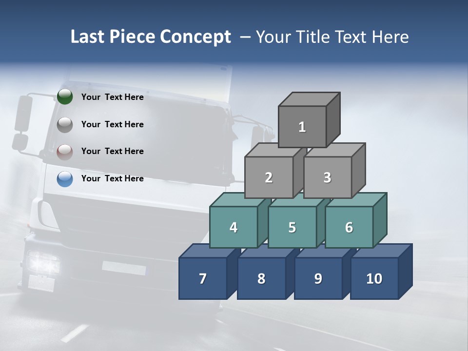 Toll Transport Itinerary PowerPoint Template