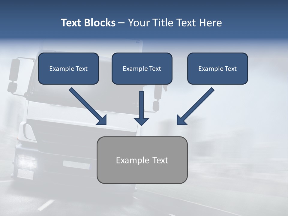 Toll Transport Itinerary PowerPoint Template