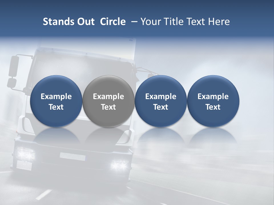 Toll Transport Itinerary PowerPoint Template