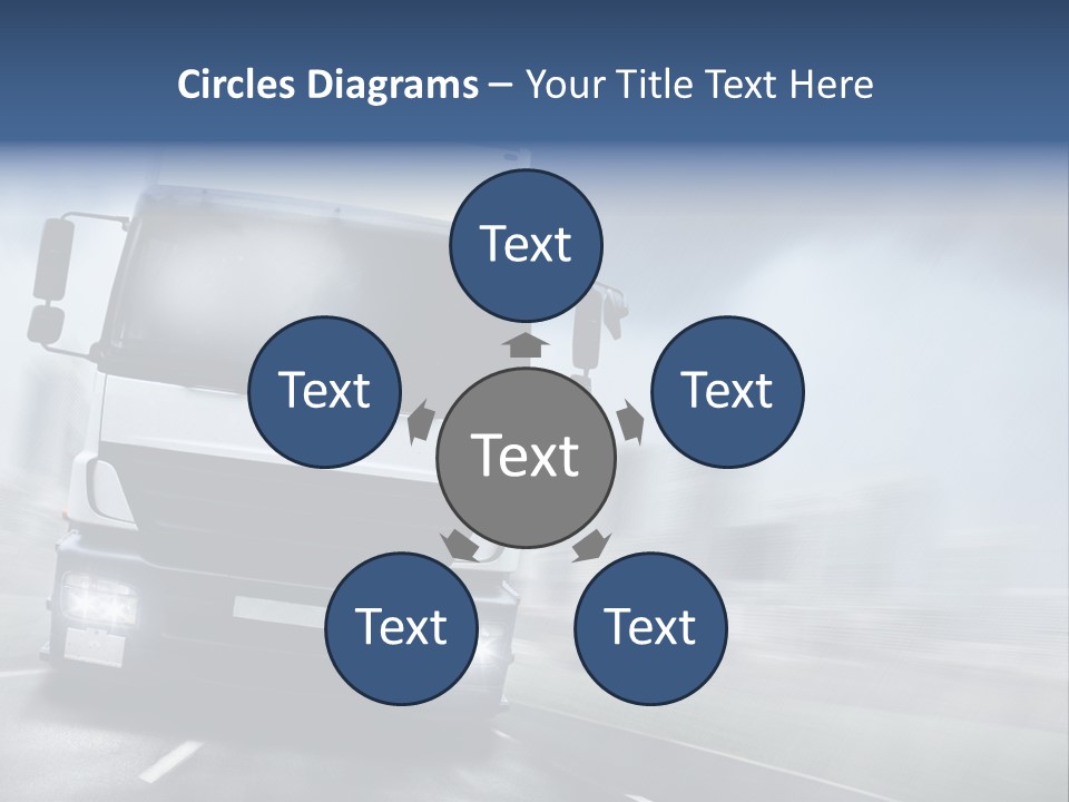 Toll Transport Itinerary PowerPoint Template