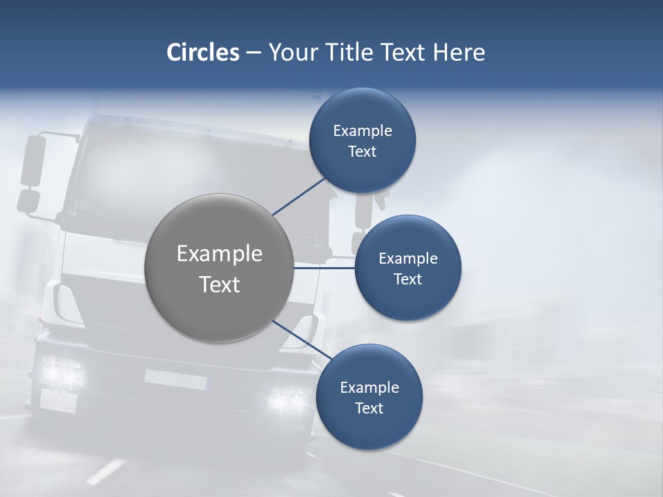 Toll Transport Itinerary PowerPoint Template