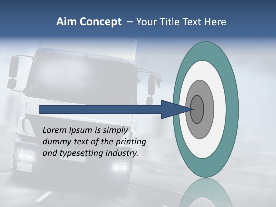 Toll Transport Itinerary PowerPoint Template