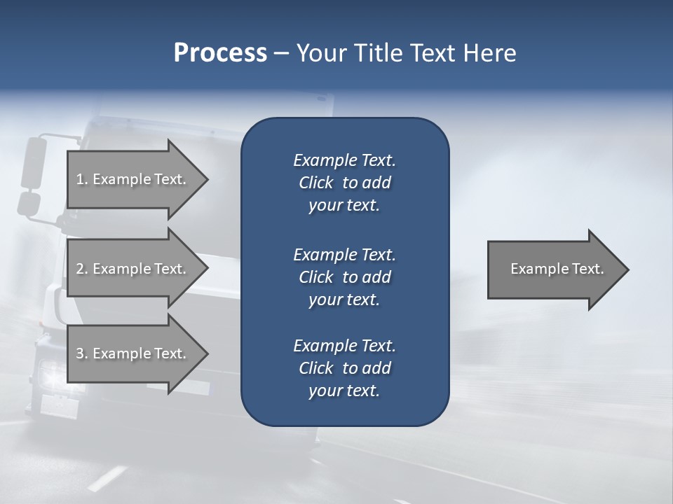 Toll Transport Itinerary PowerPoint Template