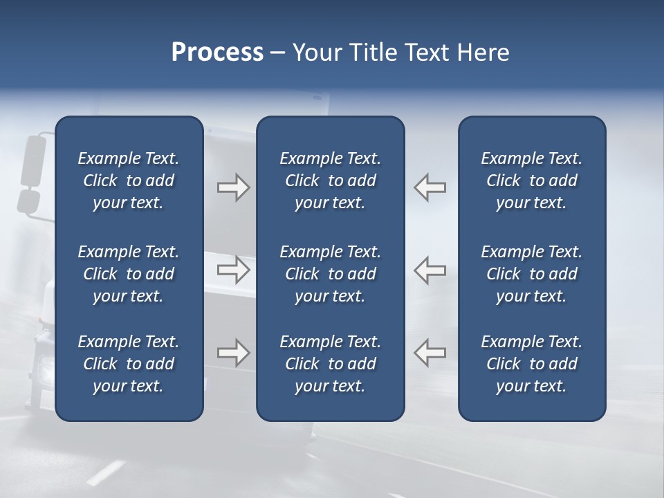 Toll Transport Itinerary PowerPoint Template