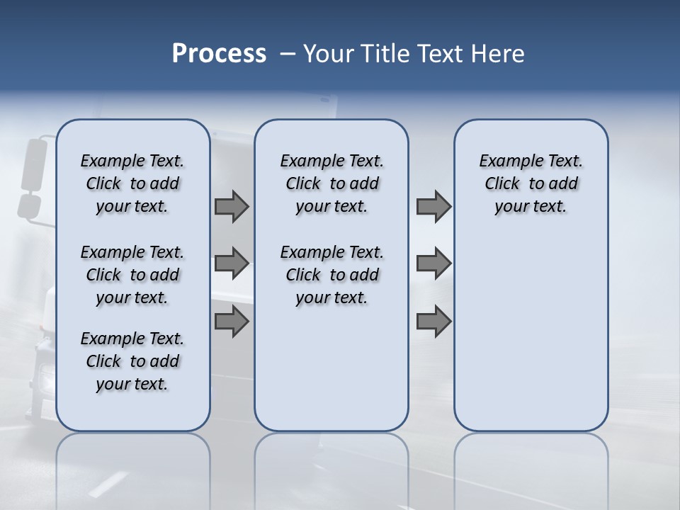 Toll Transport Itinerary PowerPoint Template