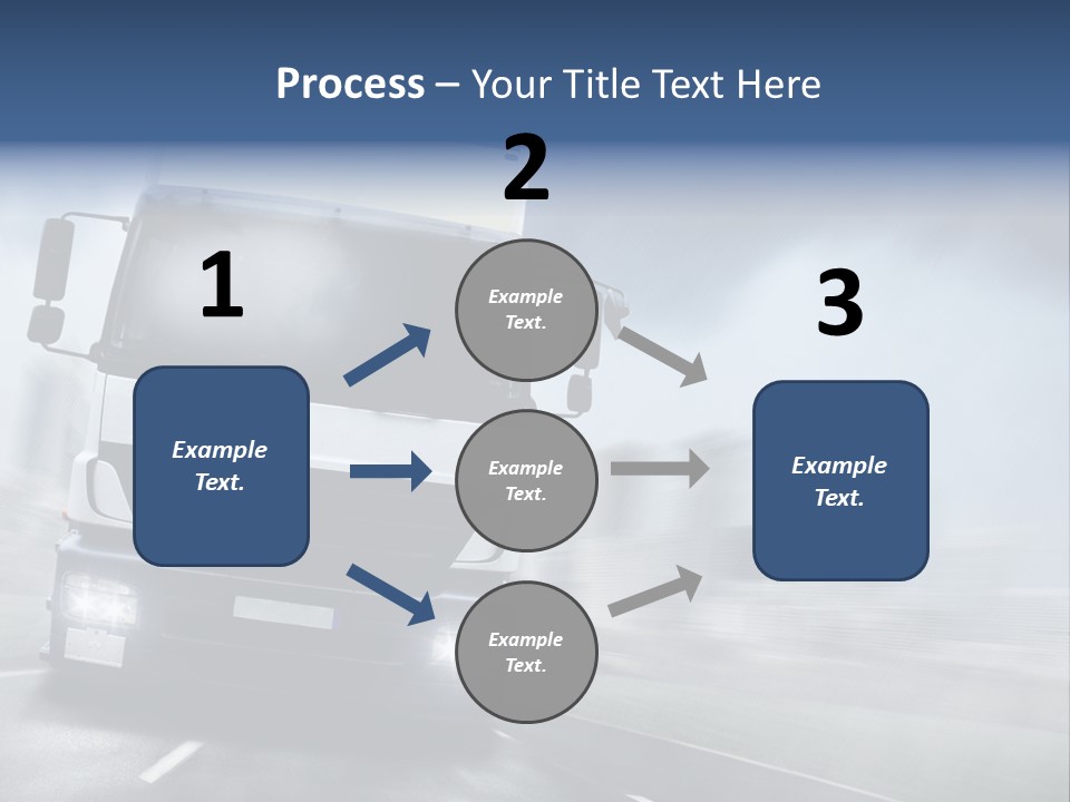 Toll Transport Itinerary PowerPoint Template