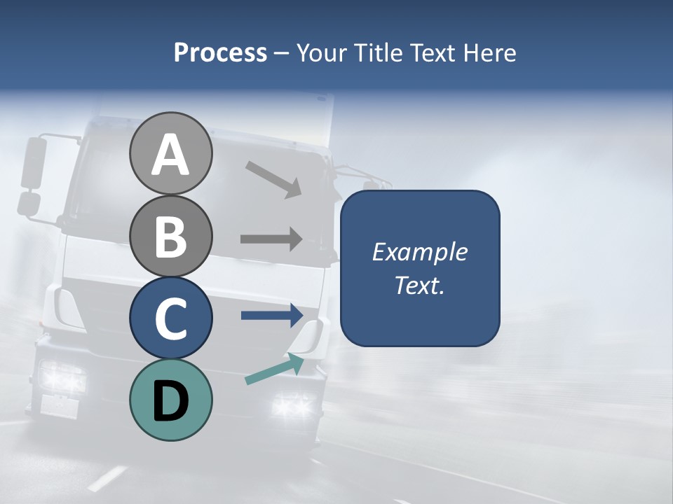 Toll Transport Itinerary PowerPoint Template