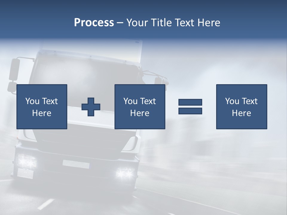 Toll Transport Itinerary PowerPoint Template
