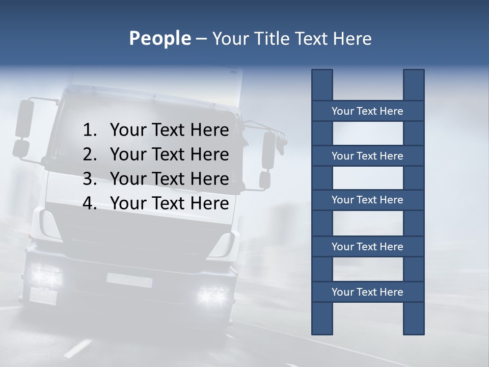 Toll Transport Itinerary PowerPoint Template