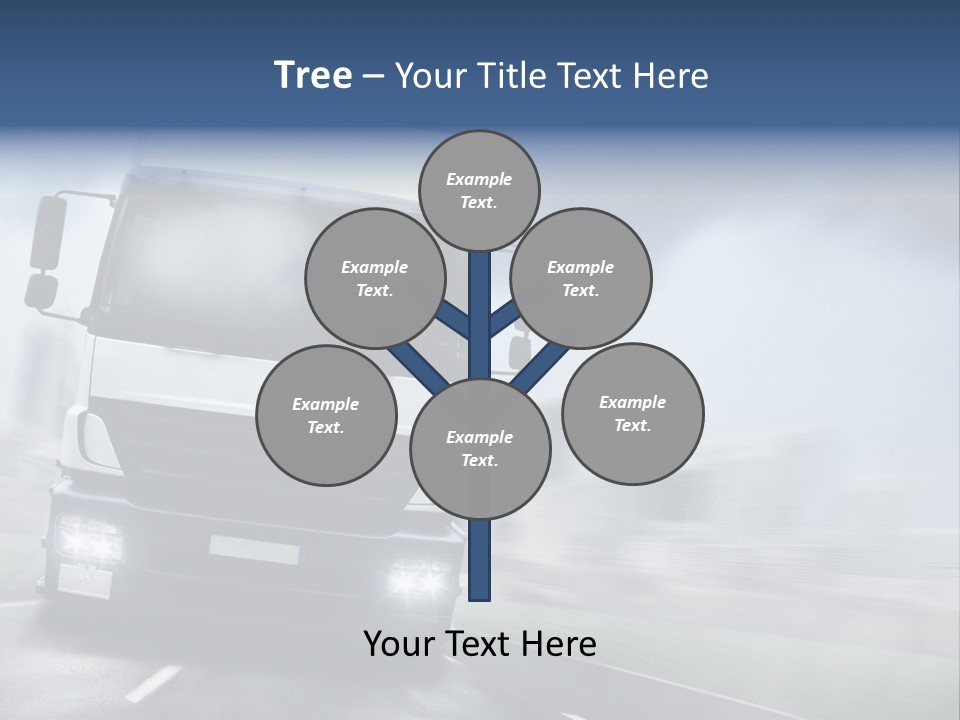 Toll Transport Itinerary PowerPoint Template