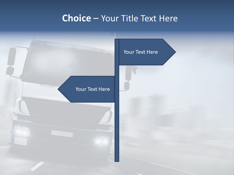 Toll Transport Itinerary PowerPoint Template