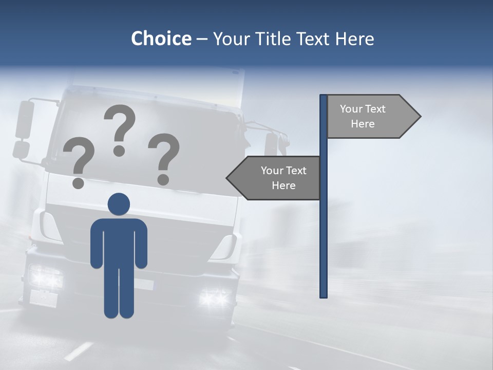 Toll Transport Itinerary PowerPoint Template