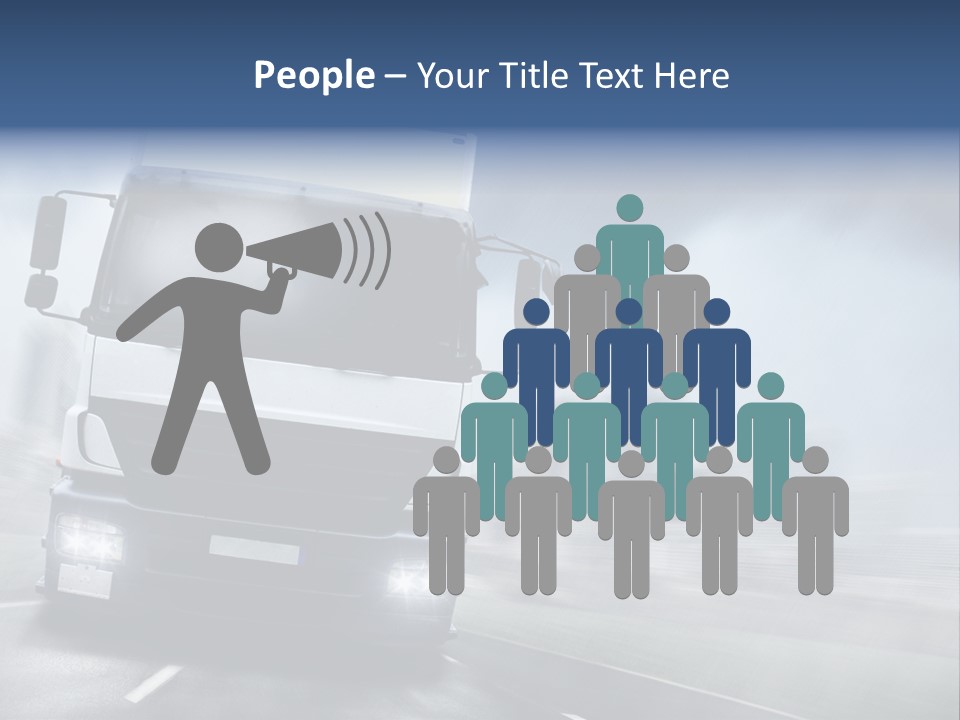 Toll Transport Itinerary PowerPoint Template