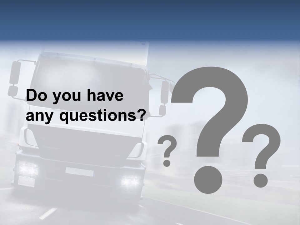 Toll Transport Itinerary PowerPoint Template