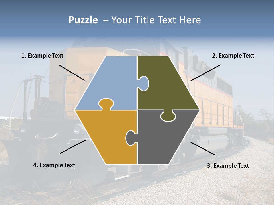 Metallic White Engine PowerPoint Template