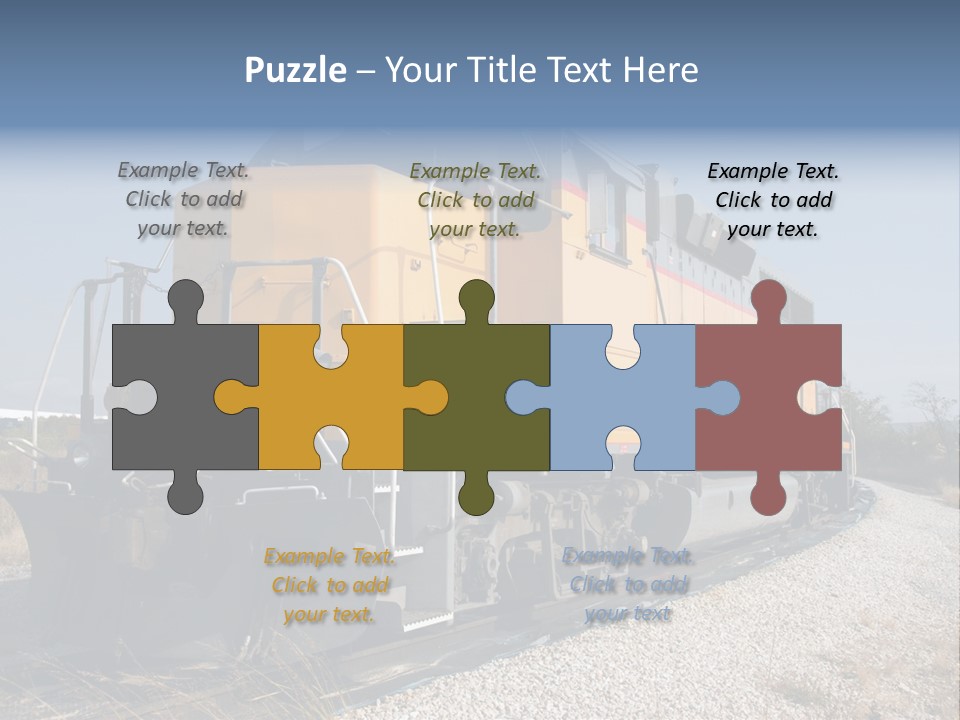 Metallic White Engine PowerPoint Template