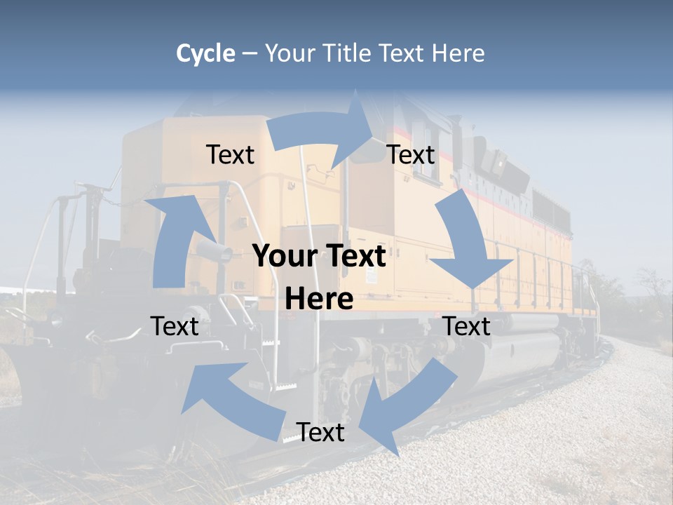 Metallic White Engine PowerPoint Template