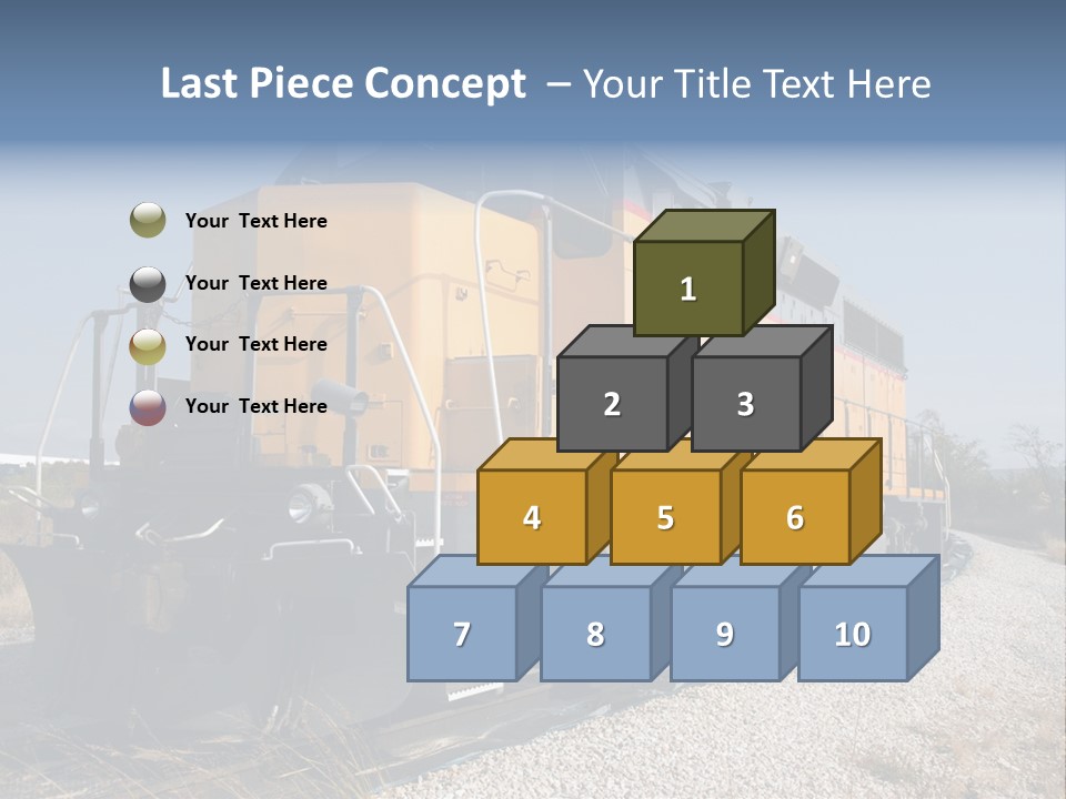 Metallic White Engine PowerPoint Template