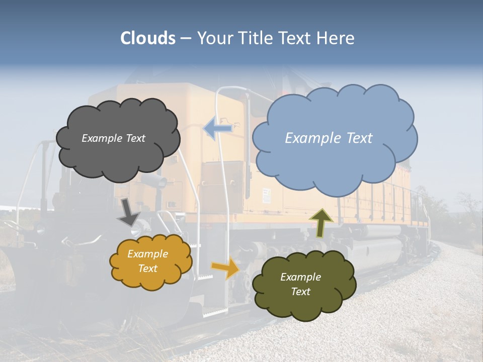 Metallic White Engine PowerPoint Template