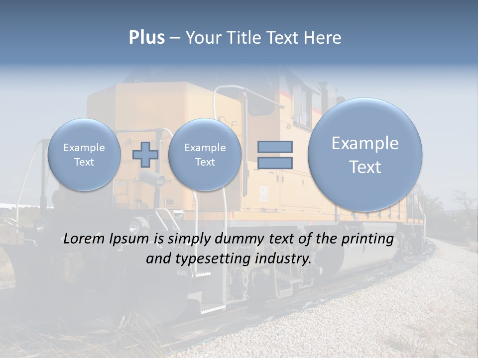 Metallic White Engine PowerPoint Template