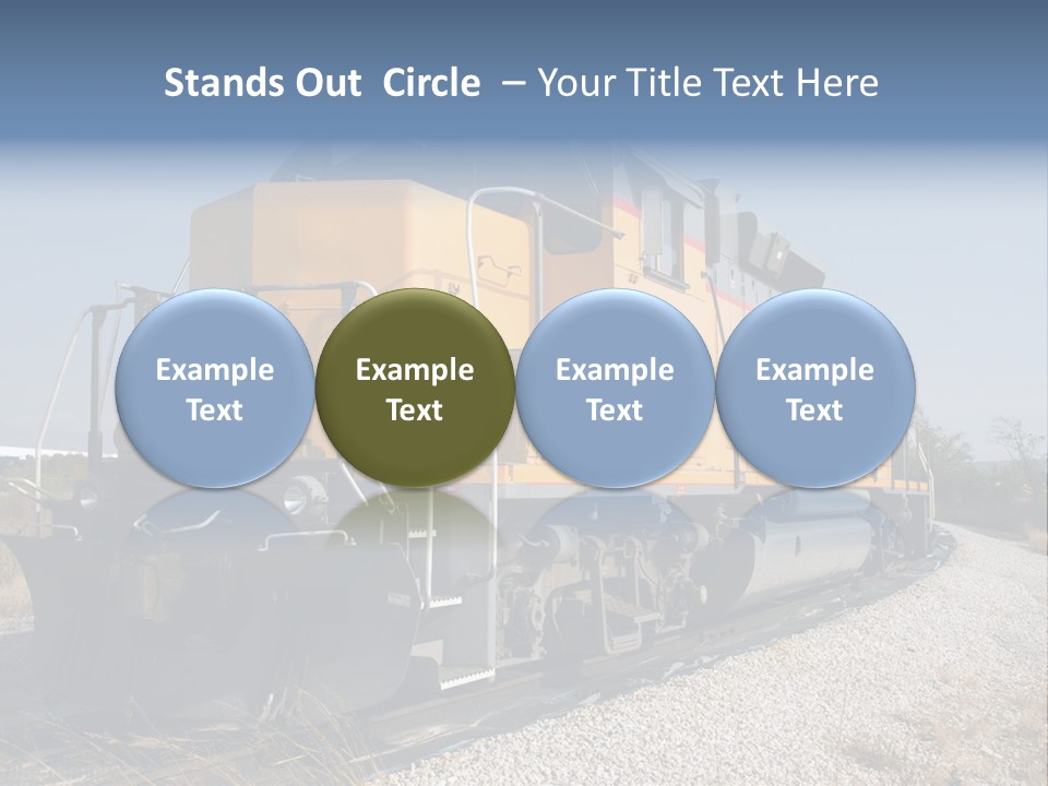 Metallic White Engine PowerPoint Template