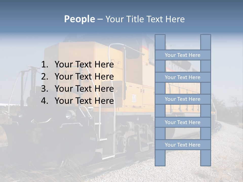 Metallic White Engine PowerPoint Template