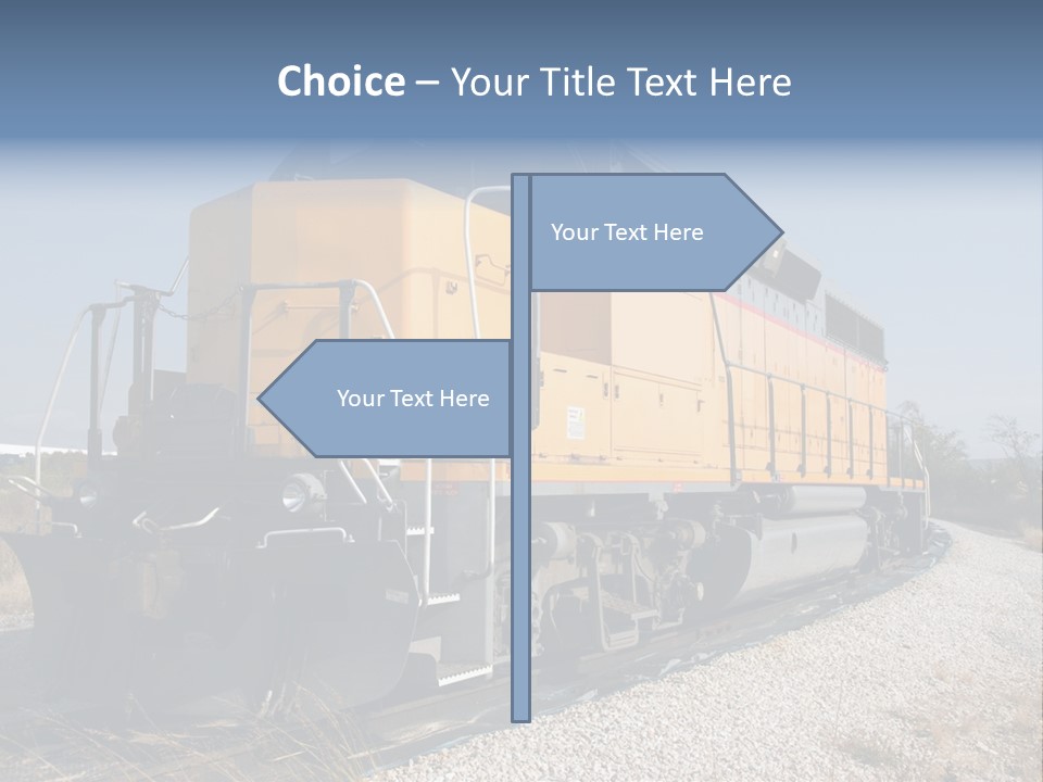 Metallic White Engine PowerPoint Template