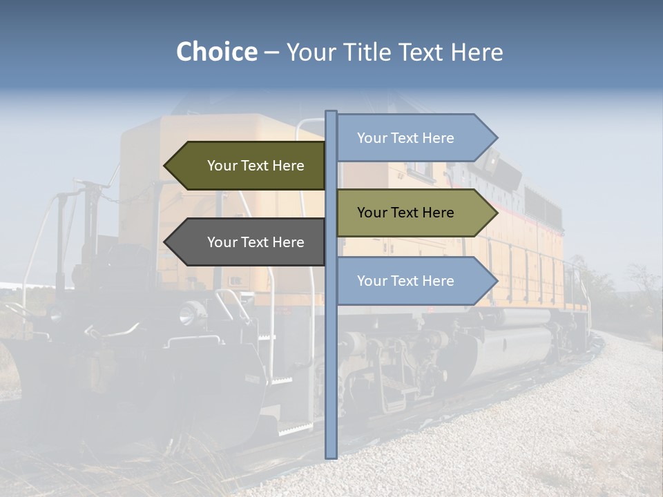 Metallic White Engine PowerPoint Template