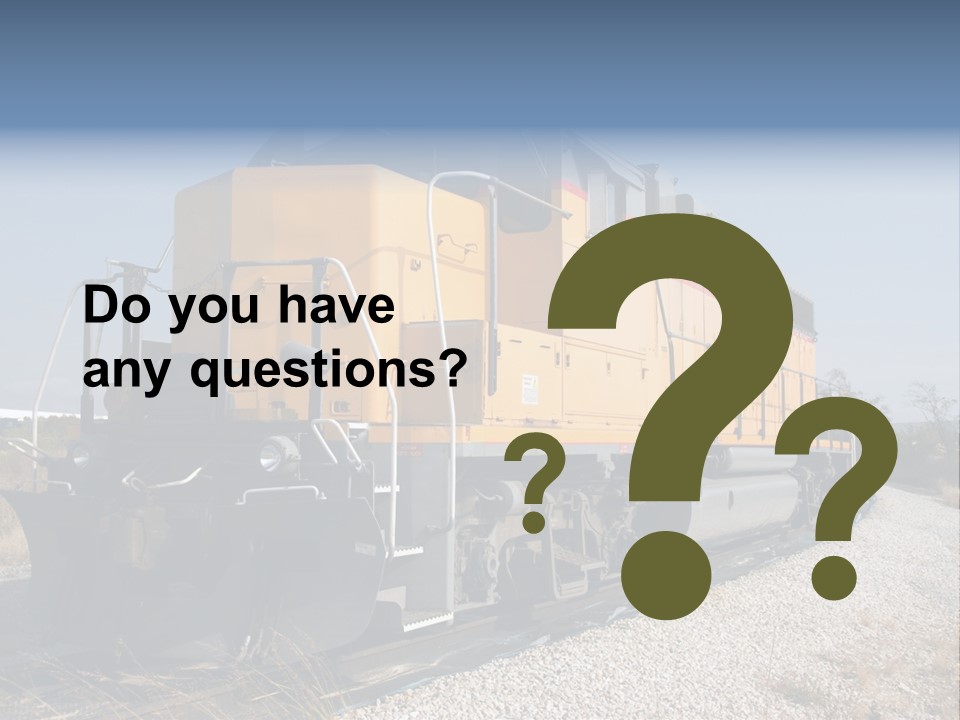 Metallic White Engine PowerPoint Template