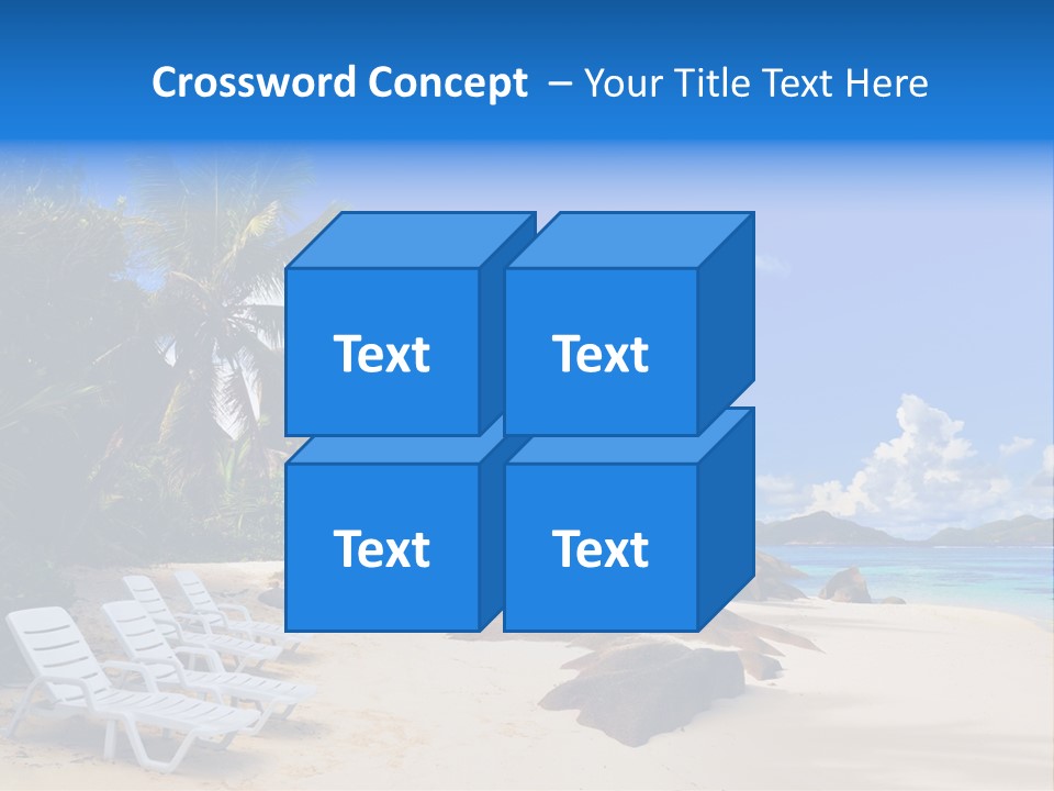 Surf Seychelles Stone PowerPoint Template