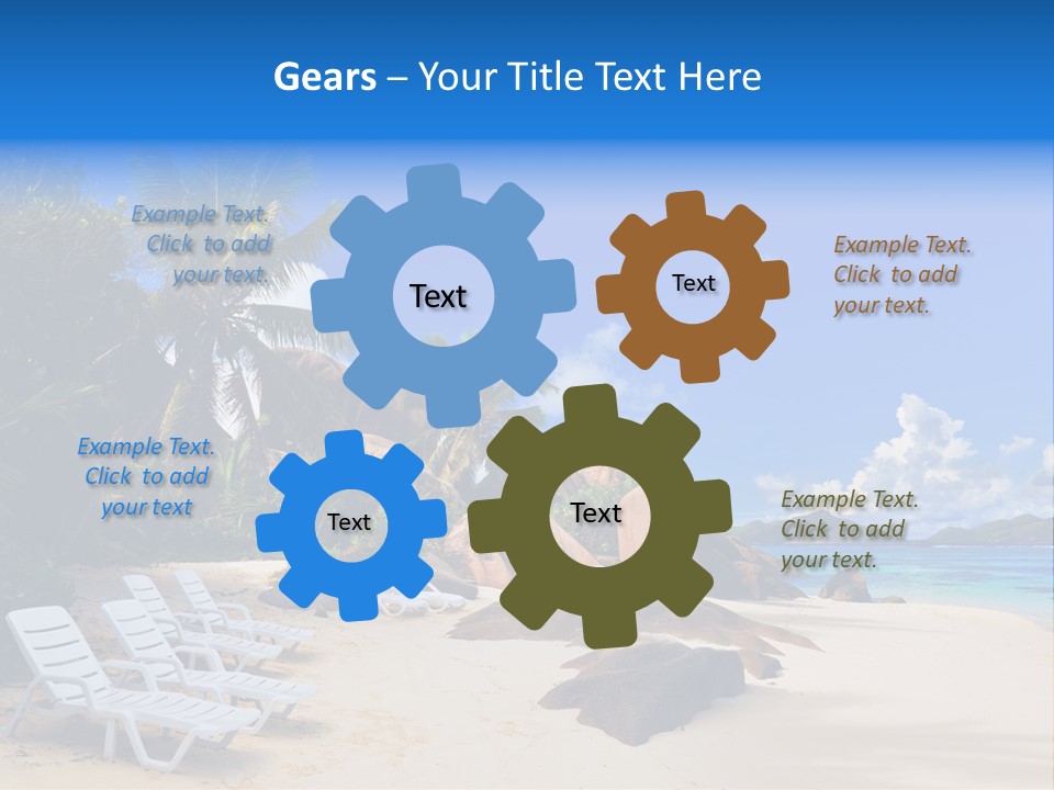 Surf Seychelles Stone PowerPoint Template