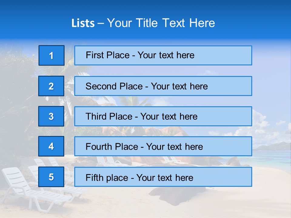 Surf Seychelles Stone PowerPoint Template