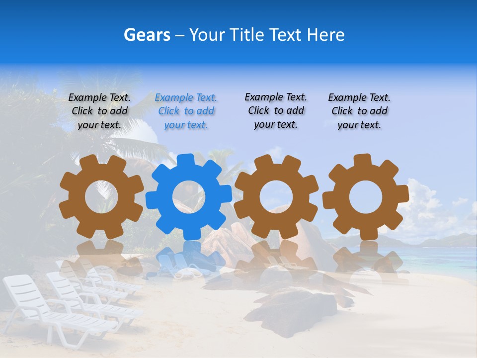 Surf Seychelles Stone PowerPoint Template