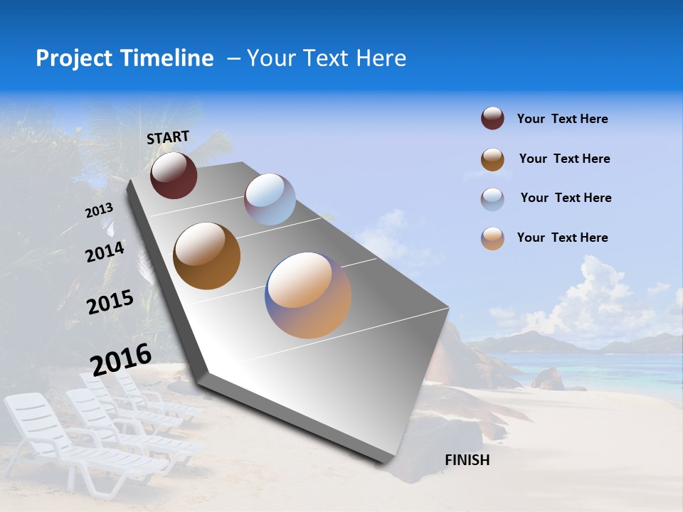 Surf Seychelles Stone PowerPoint Template