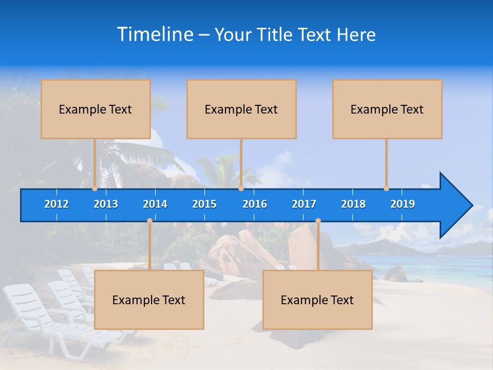 Surf Seychelles Stone PowerPoint Template