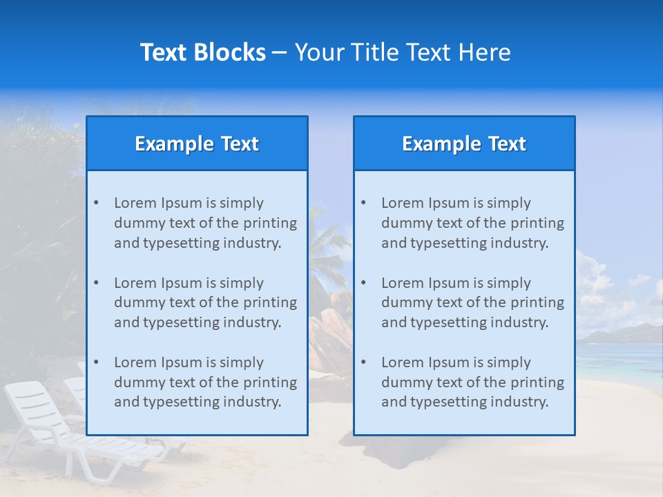 Surf Seychelles Stone PowerPoint Template