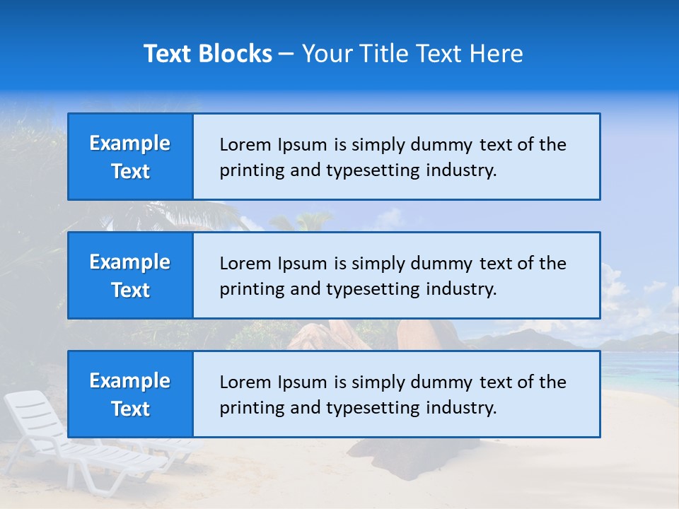 Surf Seychelles Stone PowerPoint Template