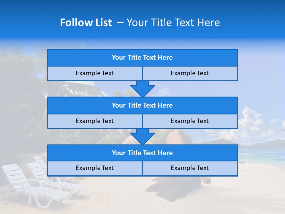 Surf Seychelles Stone PowerPoint Template