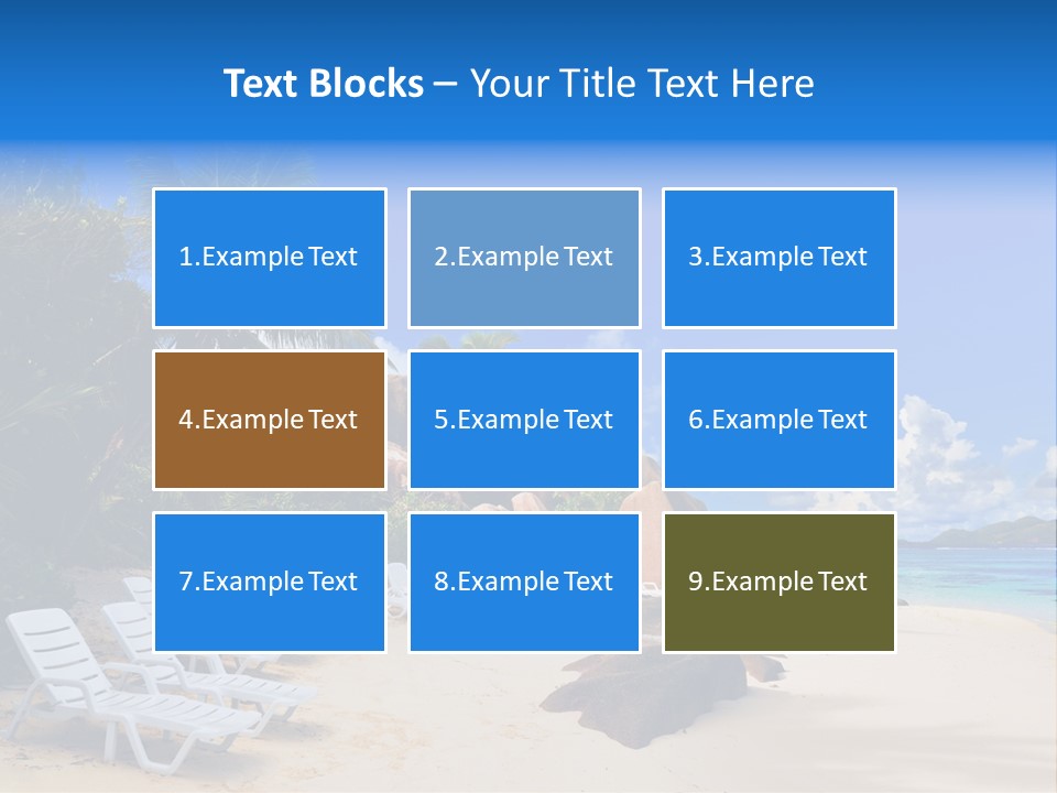 Surf Seychelles Stone PowerPoint Template