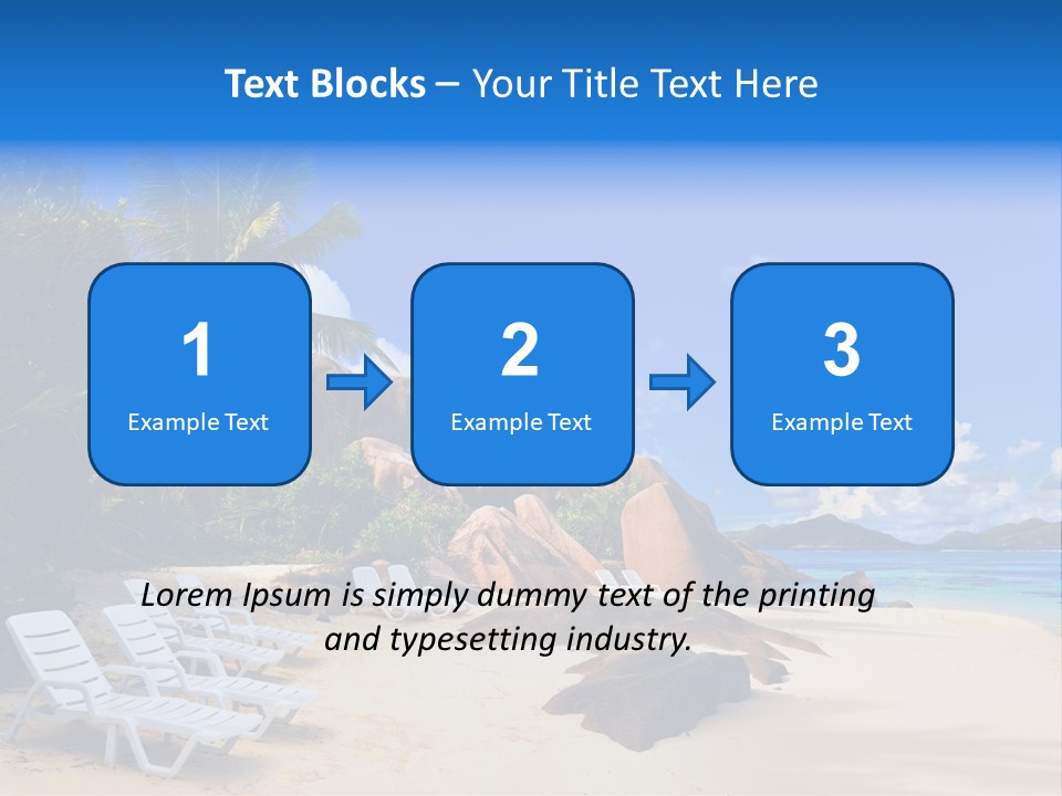 Surf Seychelles Stone PowerPoint Template