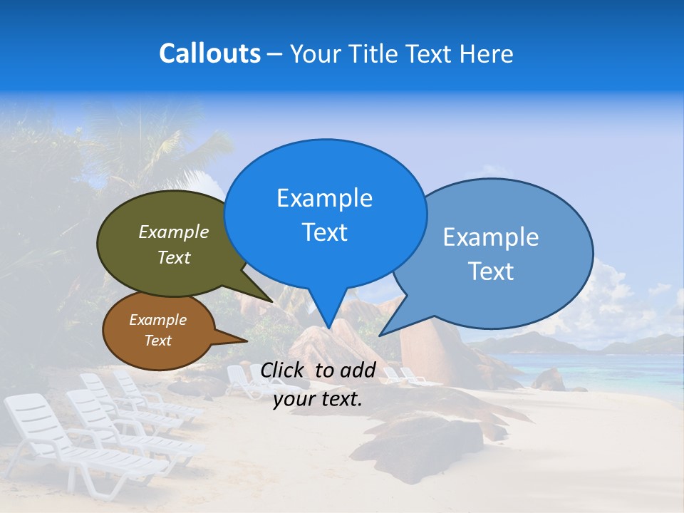 Surf Seychelles Stone PowerPoint Template