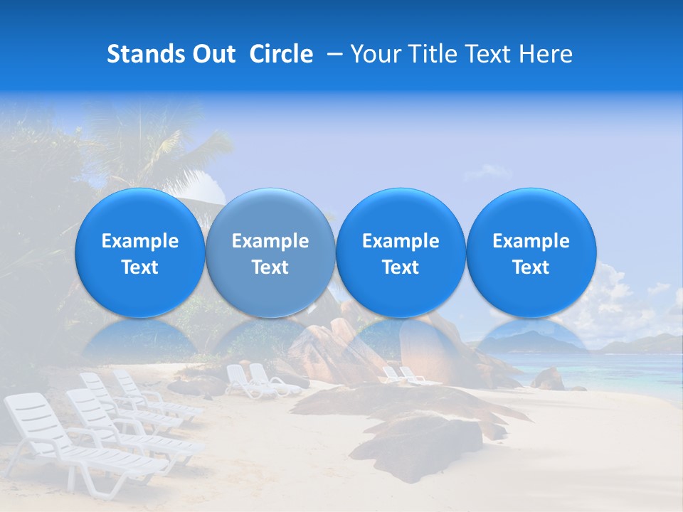 Surf Seychelles Stone PowerPoint Template
