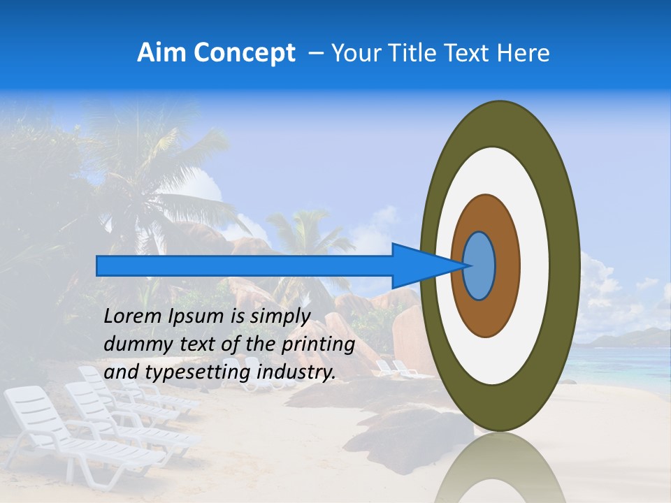 Surf Seychelles Stone PowerPoint Template