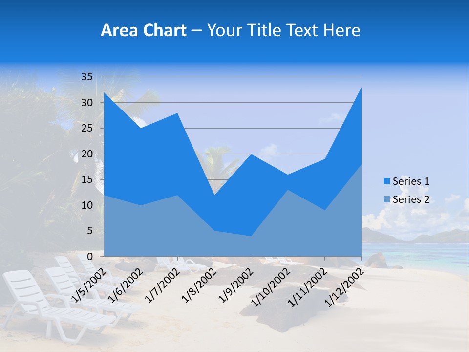 Surf Seychelles Stone PowerPoint Template