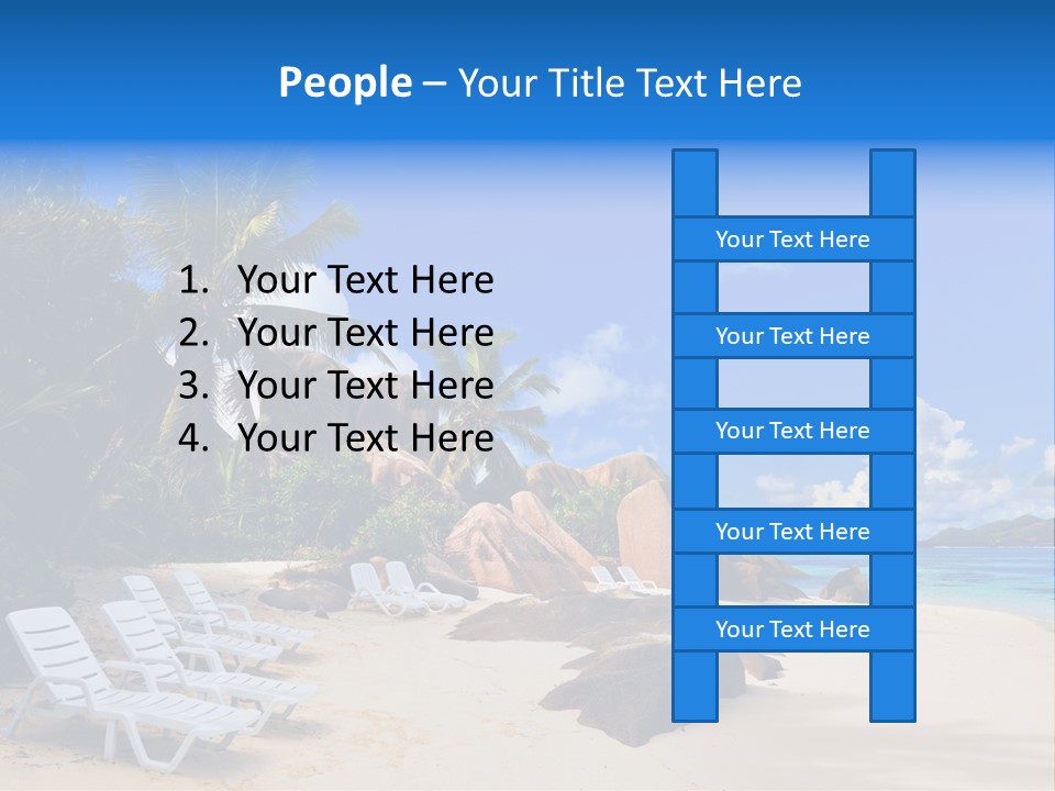 Surf Seychelles Stone PowerPoint Template