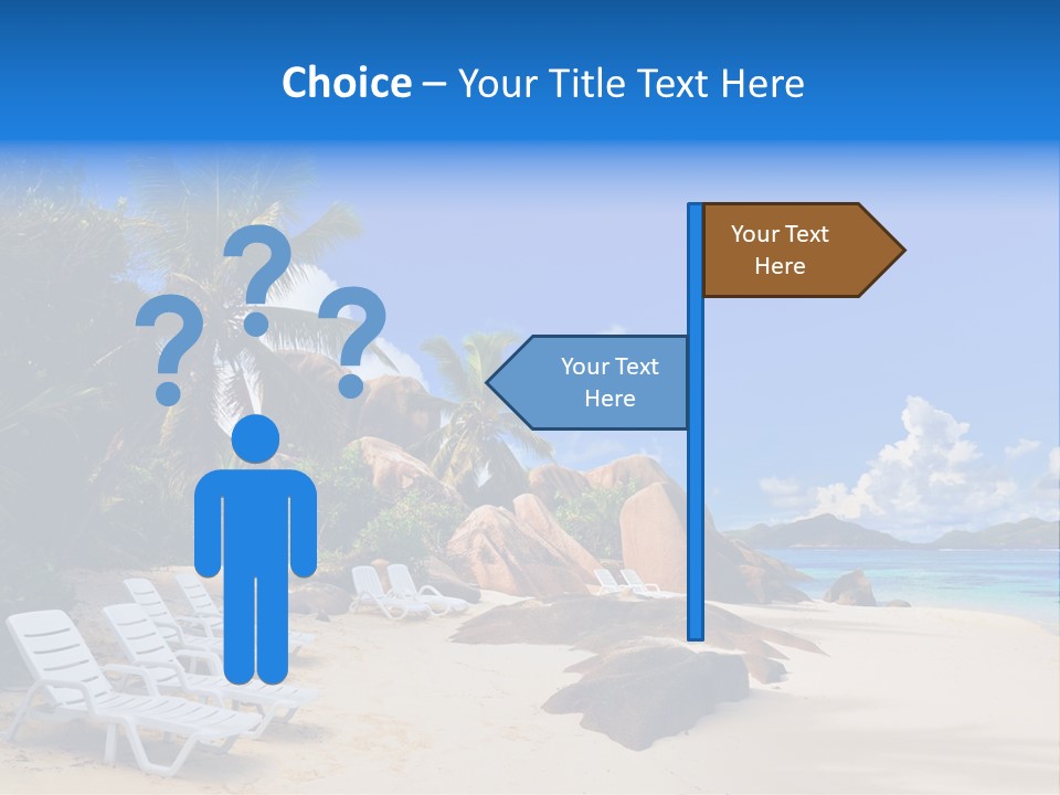 Surf Seychelles Stone PowerPoint Template