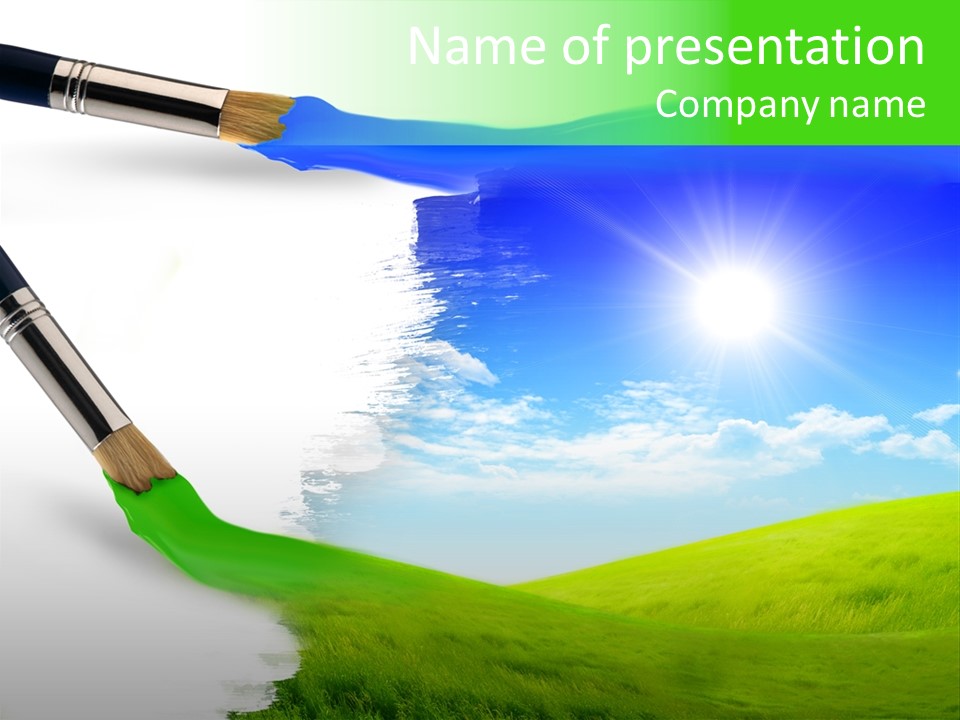 Colour Nature Picture PowerPoint Template